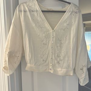 Vici Dolls Linen White Crop